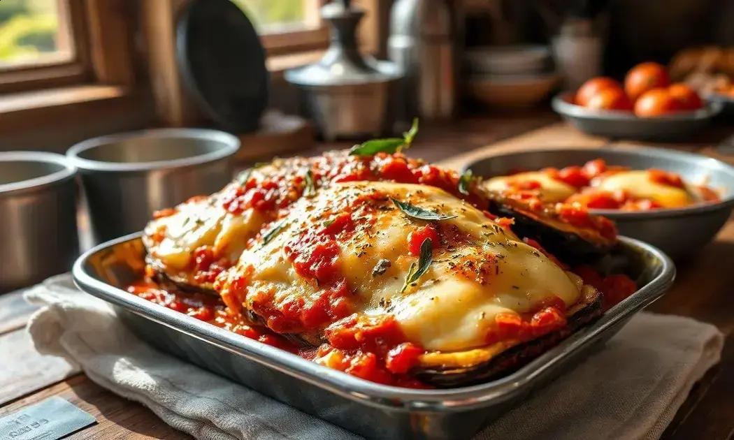 parmigiana de berinjela com queijo