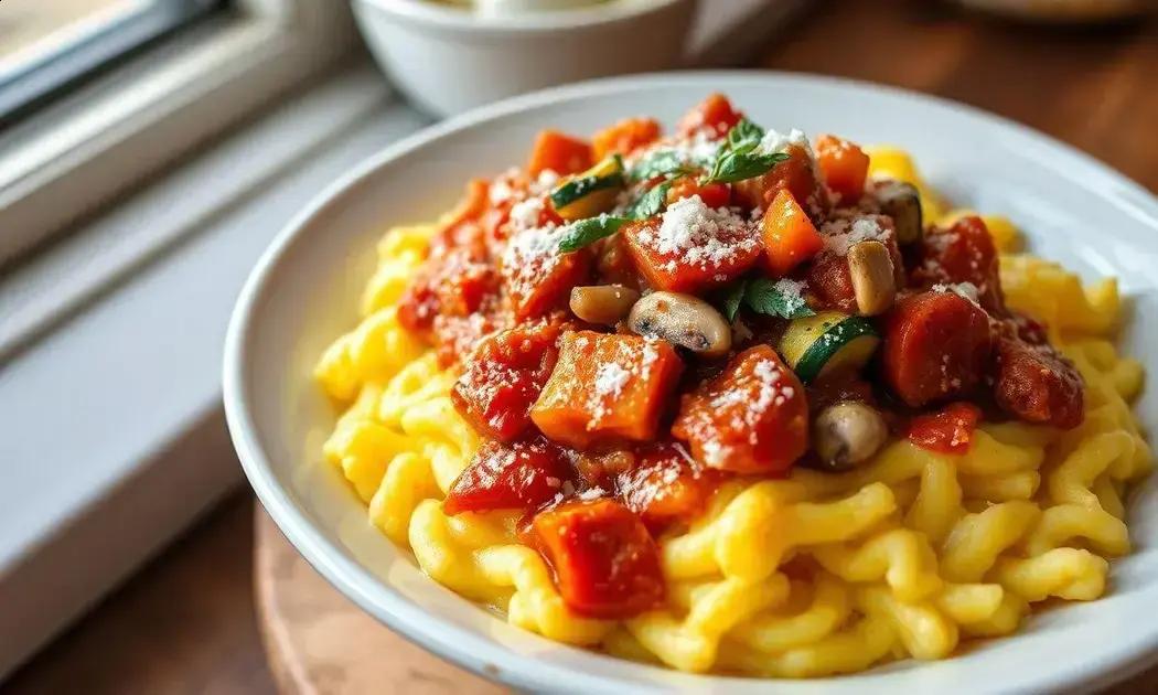 polenta com ragu vegetariano