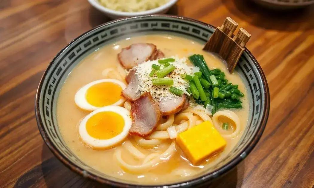 Ramen tonkotsu com queijo