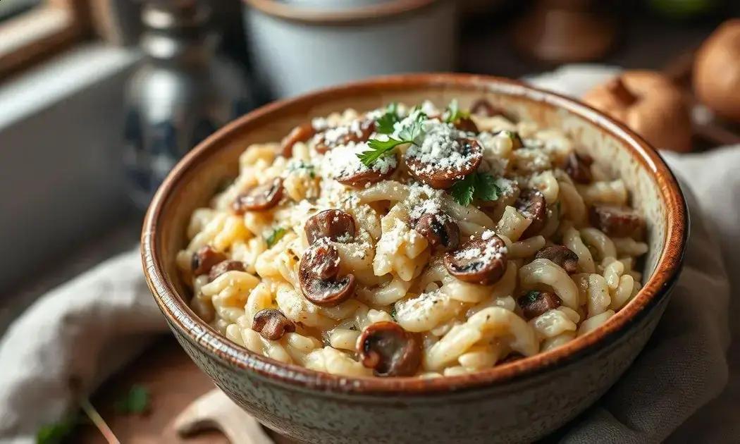 Risoto de funghi vegetariano