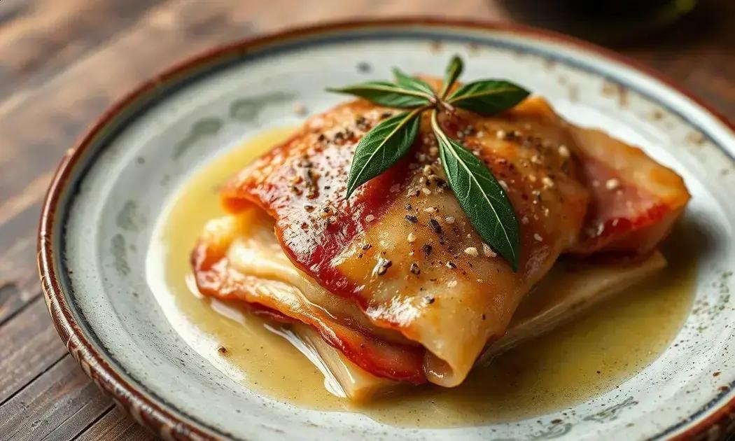 saltimbocca alla romana com queijo