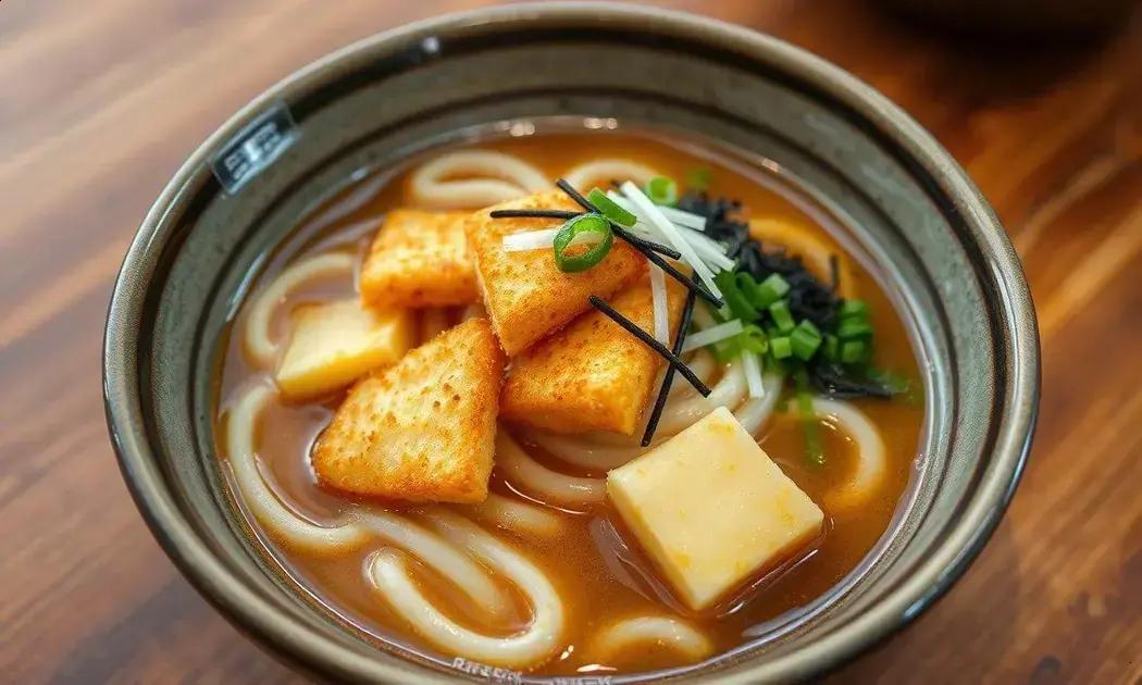 Udon tempurá com queijo