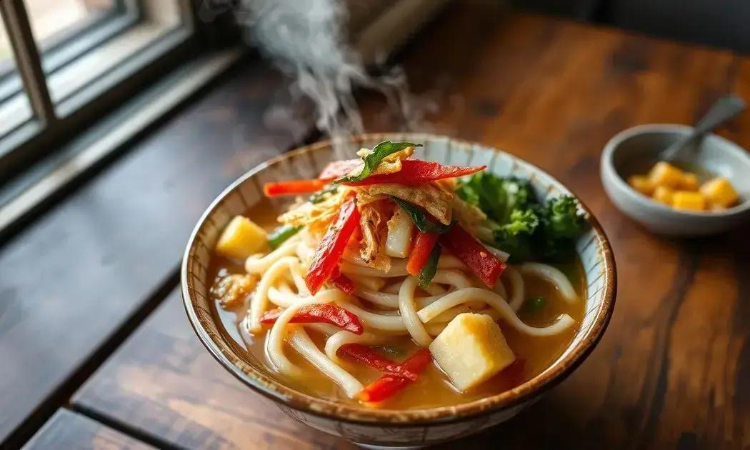 udon tempurá sem glúten fácil receita