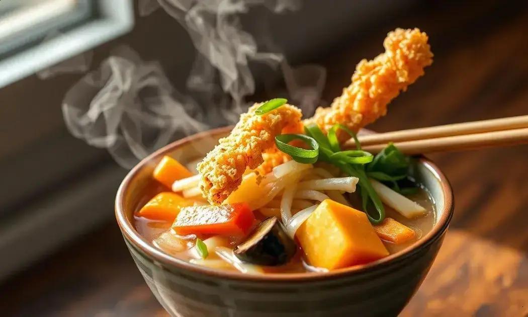 Udon tempurá vegetariano