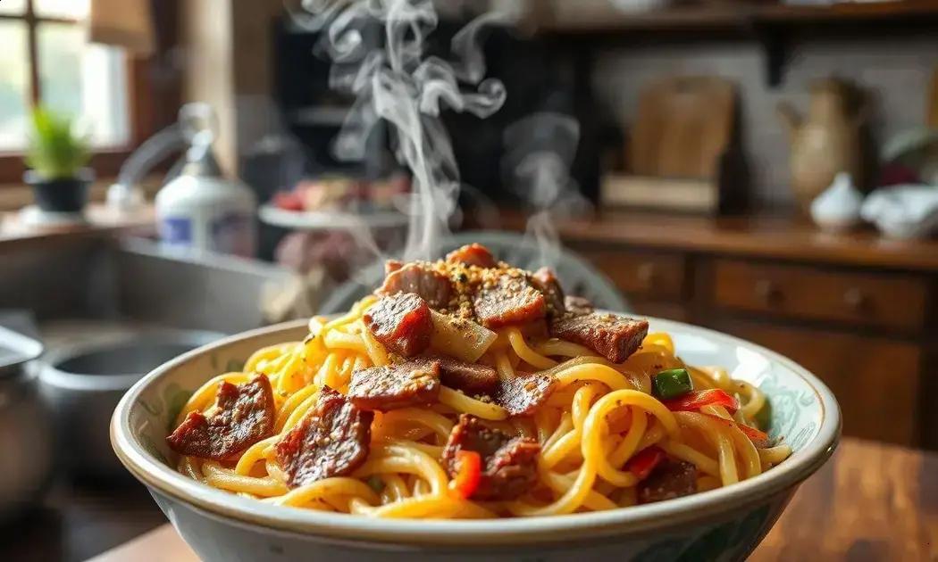 yakisoba clássico com legumes