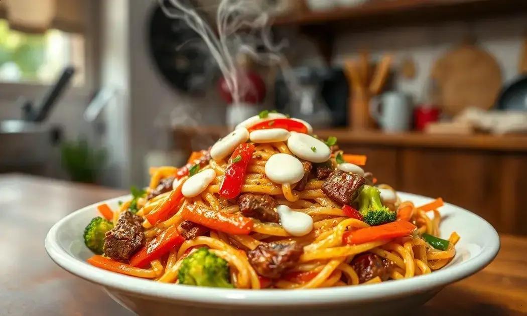 yakisoba clássico com queijo