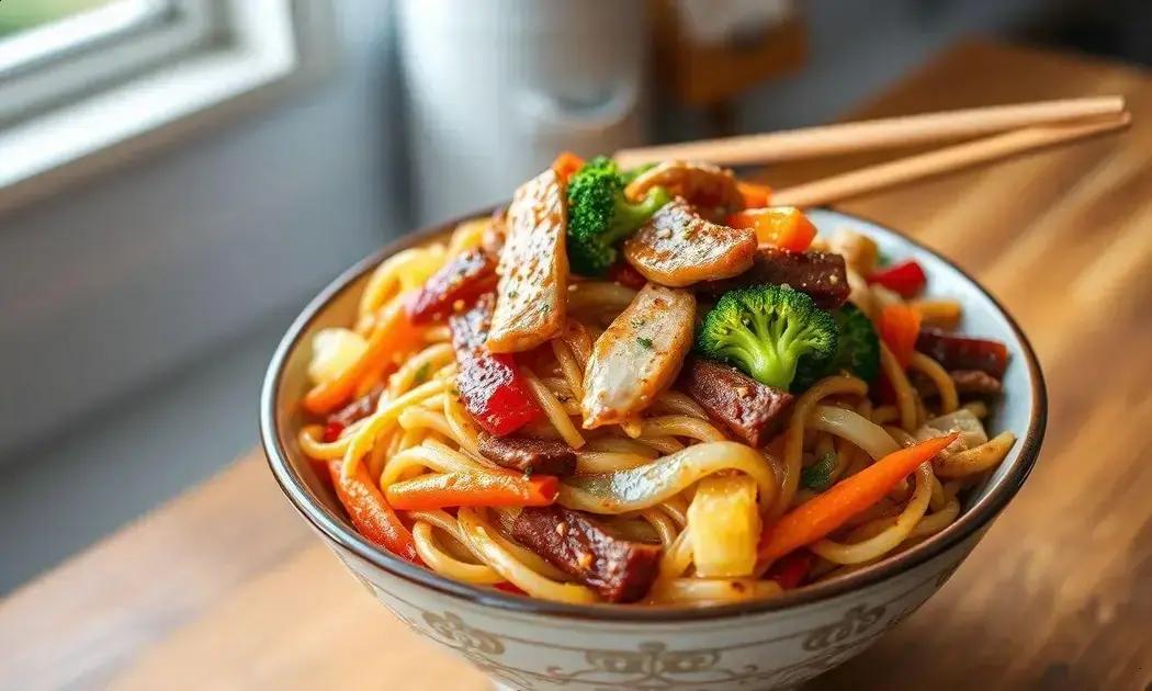 yakisoba clássico sem glúten fácil receita