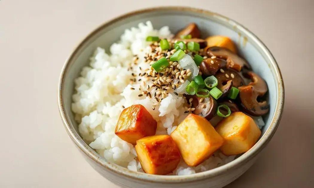 Donburi gyudon vegetariano