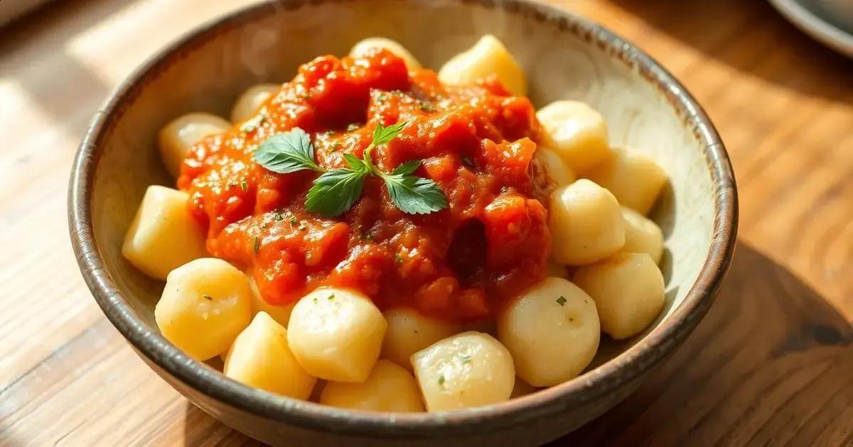 gnocchi ao sugo fácil receita — Mediterranean Diet Hub
