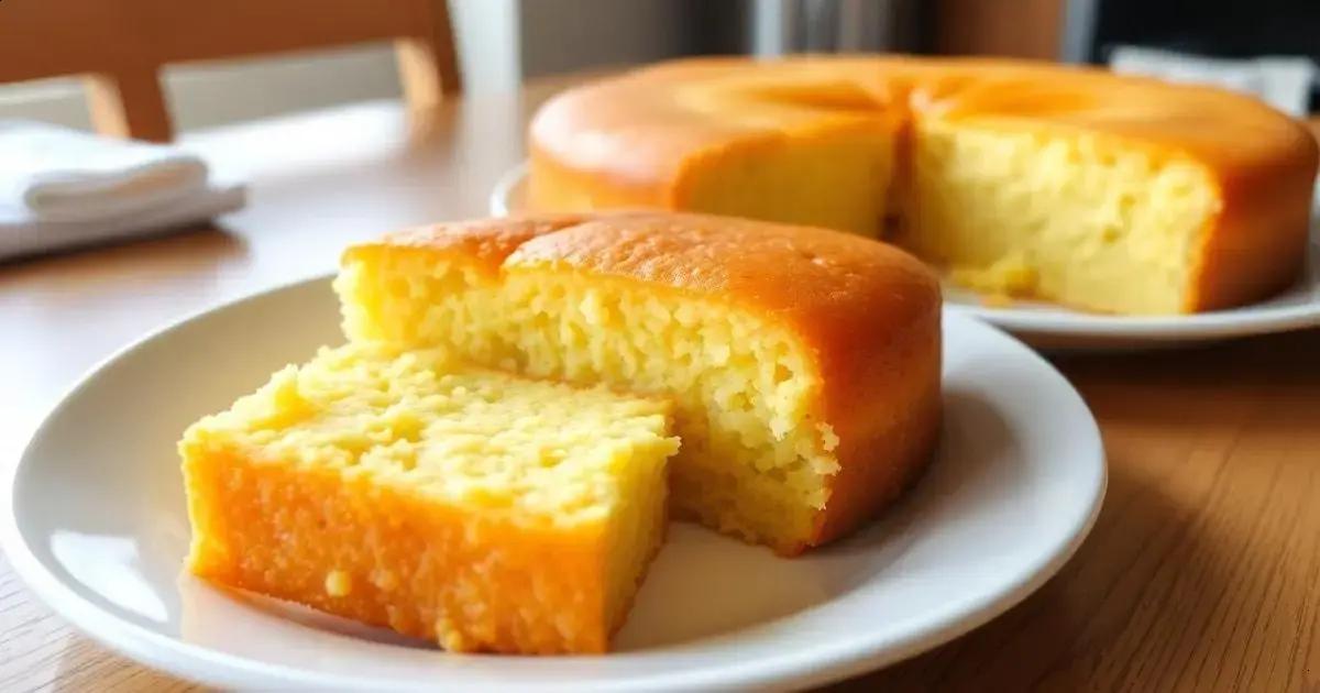 Bolo de fubá cremoso — Mediterranean Diet Hub