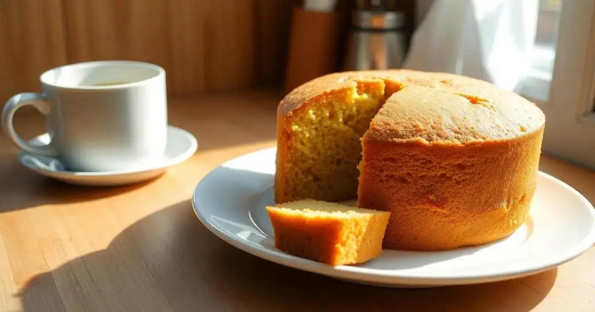 Bolo de fubá simples — Mediterranean Diet Hub